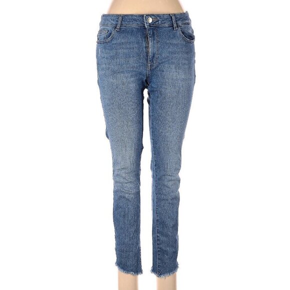 DL1961 Light Blue Acetate Wash Margaux Instasculpt Ankle Skinny Jeans - Picture 2 of 7